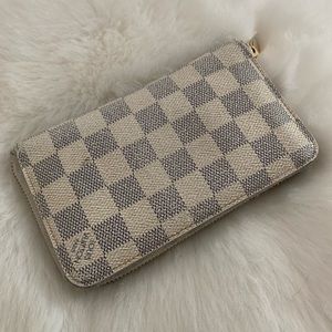 Louis Vuitton Zippy Wallet Damien Azur Canvas